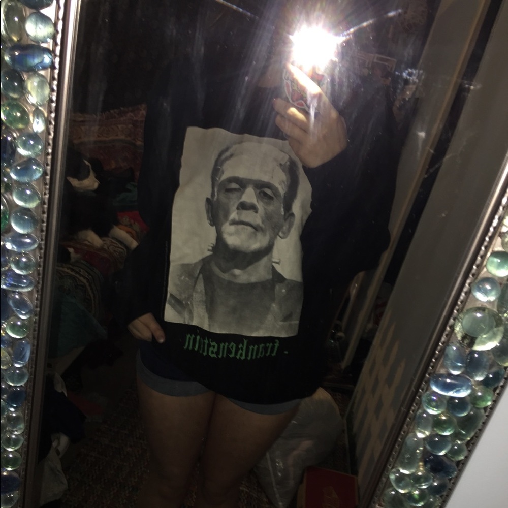 Divided Frankenstein’s monster sweater